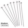 200pcs/lot 20 25mm Copper Ball Head Pins Handmade For DIY Jewelry Making Findings Supplies Accessories 7 Colors