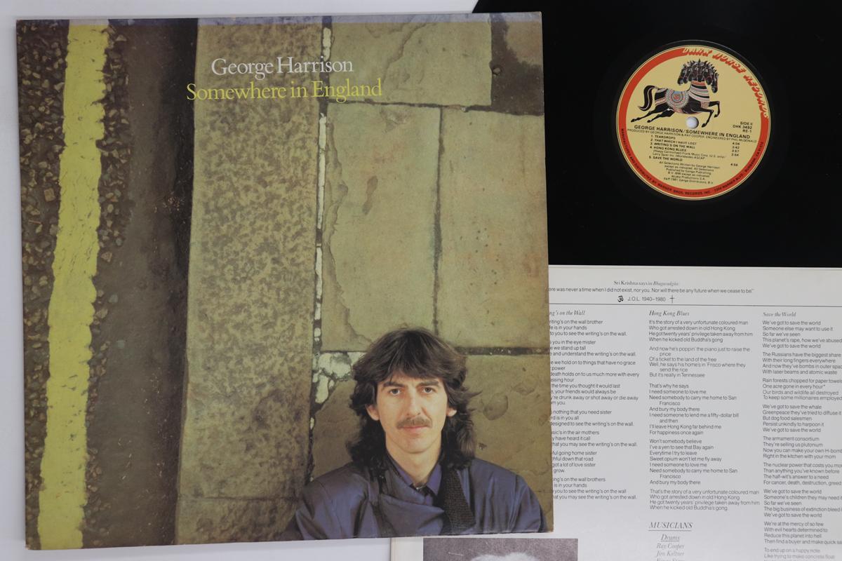 

LP Record GEORGE HARRISON - Somewhere In England DHK3492 DARK HORSE 1981 US Rock Used