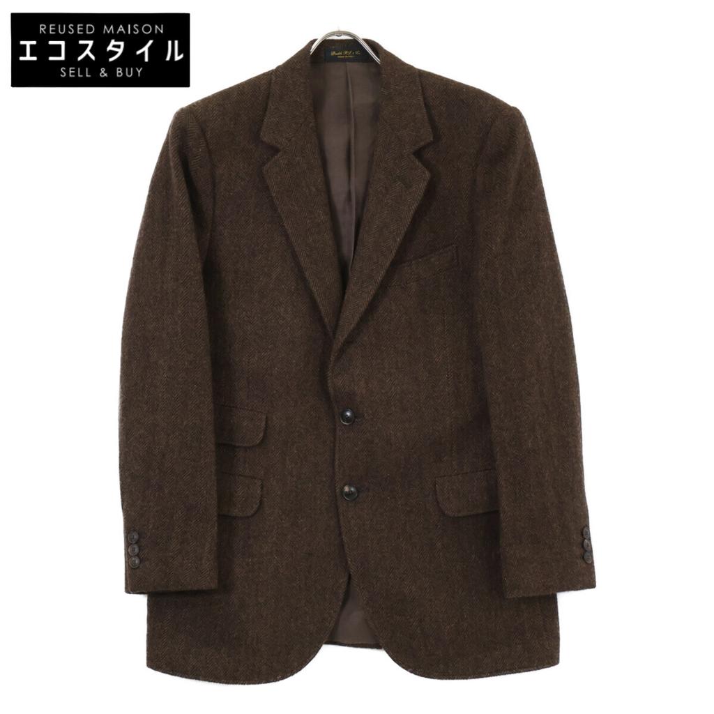 RRL Herringbone Wool Jacket 40R BrownUsed