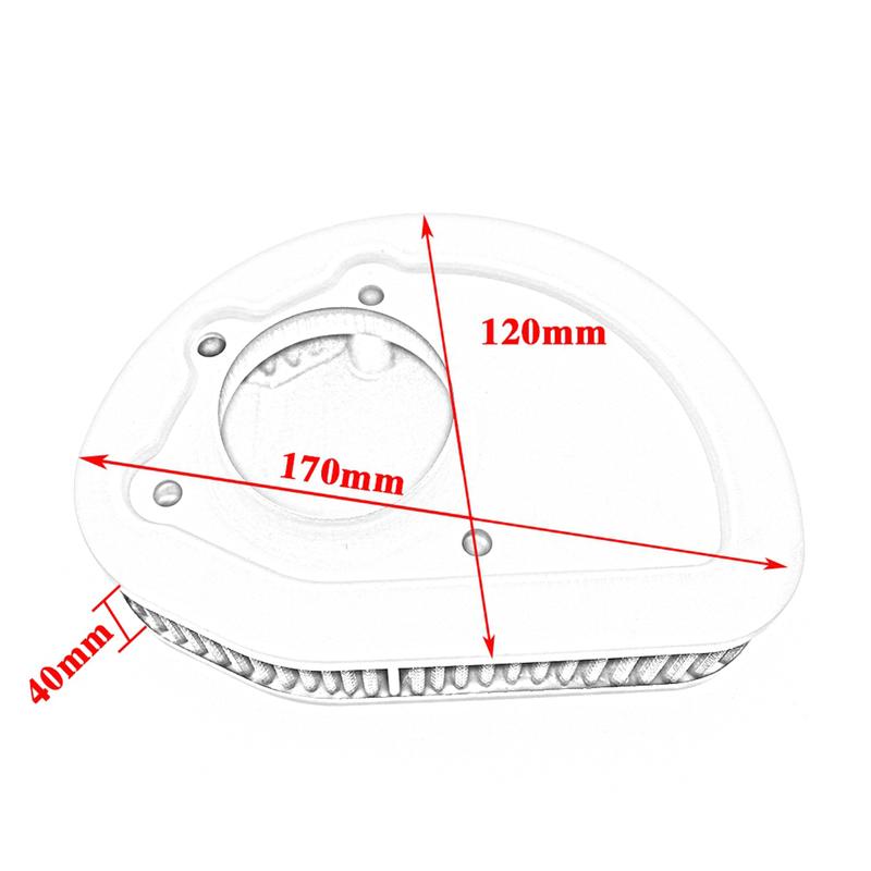 Classic-Motorcycle Air Cleaner Intake Filter For Touring FLHTK Road King Road Glide Electra Glide Tri 2014-2016 Accessori