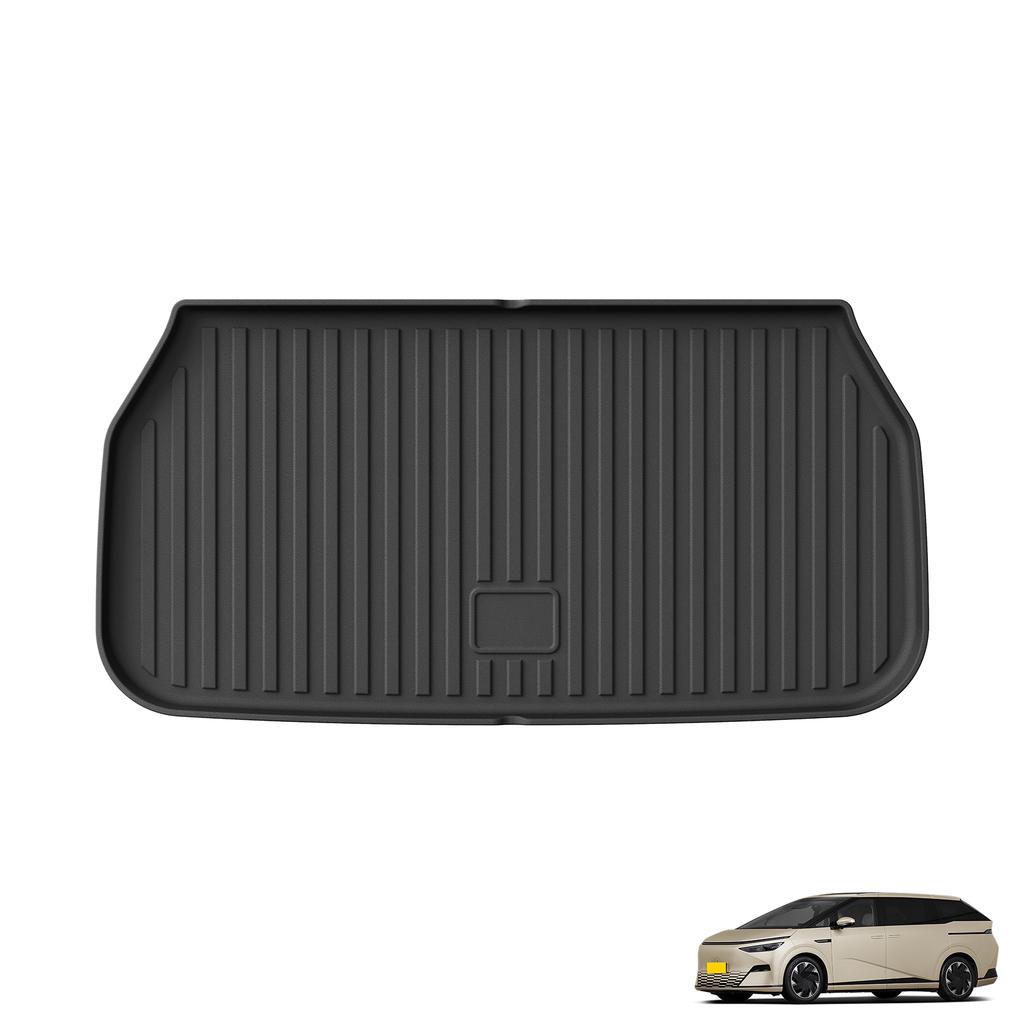 Smabee for Xpeng X9 2026 7Seat Car All Weather Floor Mats Cargo Liner Trunk Pad TPE Interior Accessories Black