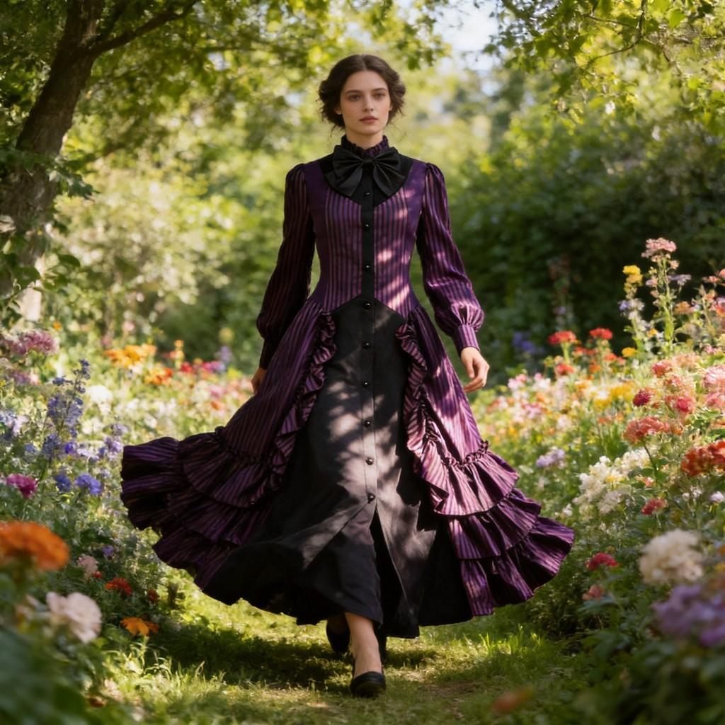 Abito Ruffled Medievale Gotico Vintage Costume Cosplay Per Eventi A Tema