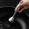 Stainless Steel Barbecue Grill Brush Hollow Handle Silicone Oil Brush Pancake Brush  Kitchen
