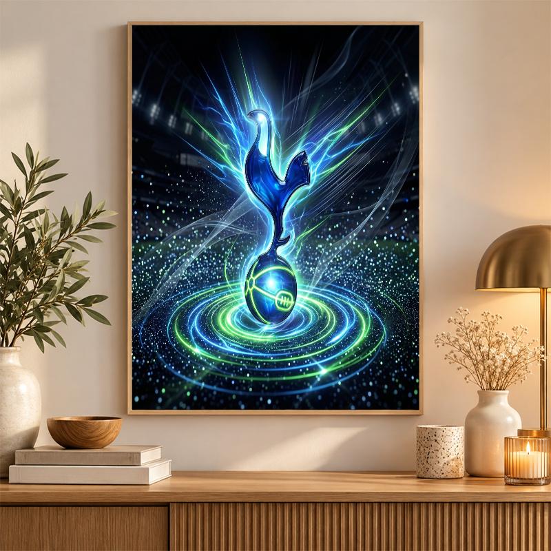 Tottenham Hotspur Diamond Painting Kit 5D Full Drill DIY Diamond Mosaic Wall Art Home Decor