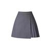 Spring 2025 Women's High-Waisted A-Line Culottes with Irregular Midi Skirt Design