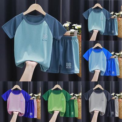 2Pcs Toddler Kids Baby Boys Girls Pajamas Tops Shorts Outfits Set