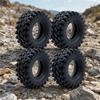 4 Pieces TPE Replacement Tire 1:18 Scale Gravel Pattern RC for Remote Control Car Enthusiasts,