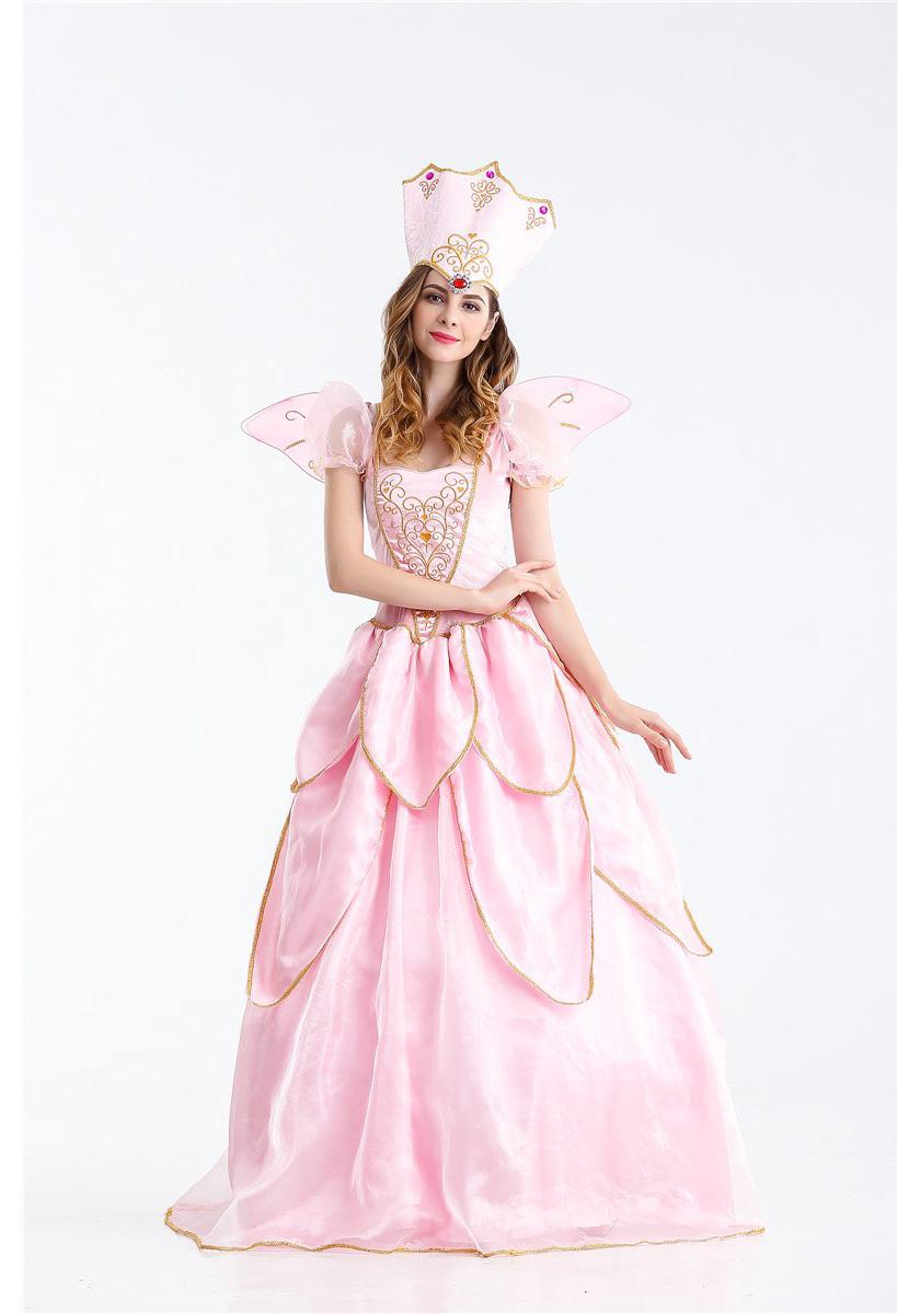 Halloween Pink Fairy Princess Adult Costume for Stage & Performance M