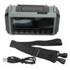 Emergency Radio FM AM SW WX 10000mAh Solar Charging Hand Crank Full Band Portable Radio with LED Flashlight for Outdoor