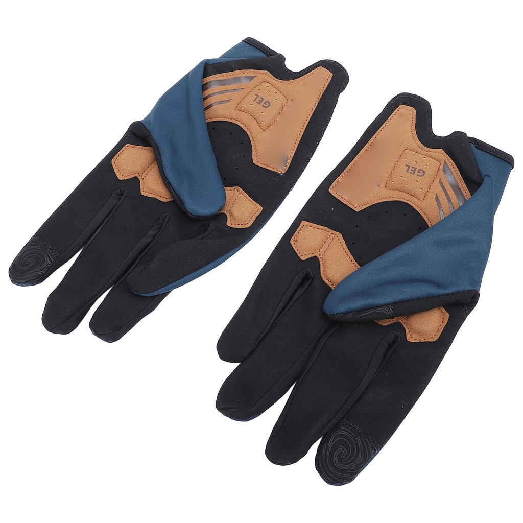 1 Pair Cycling Gloves Full Finger Touch Screen Non Slip Motorcycle Gloves for Men Women Spring