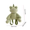 Tier Plüsch Frosch Rucksack Geburtstagsgeschenk Cartoon Plüsch Spielzeug Puppe Tasche Handtasche Messenger Bag Schultertasche Jungen