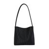 Summer new fashionable retro woven handbag niche high value large capacity shoulder crossbody bucket bag