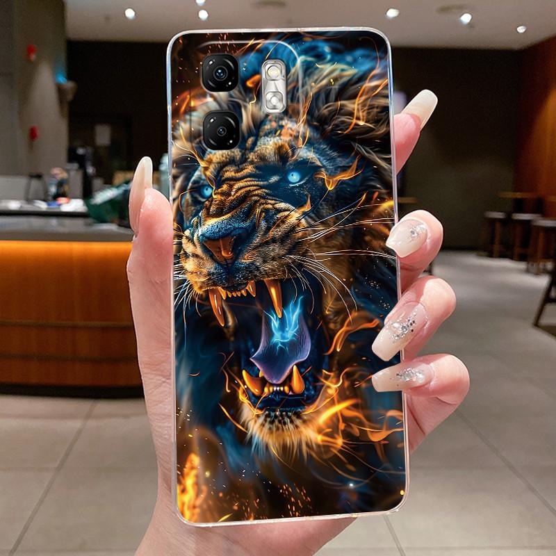 For Infinix Smart 9 X6532 Case Infinix Hot 50i Cover X6531 X6531B Silicone Luxury Dragon Cute Cool Boys Girls Transparent Bumper