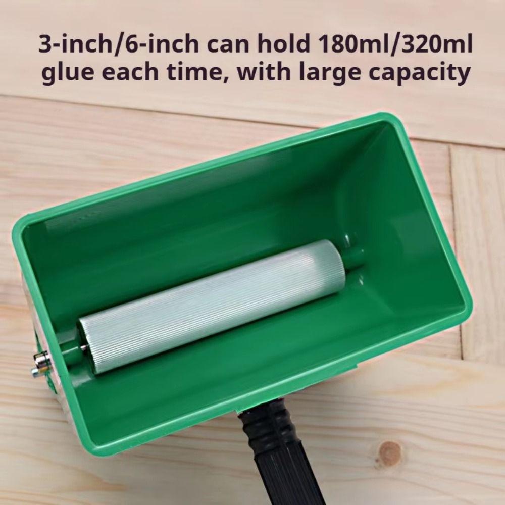ABS Przemysłowy Plastikowy Ręczna Maszyna Klejąca Koło z Pianki Gumowej Wałek Gąbkowy Maszyna do Ręcznego Klejenia Typu Bębenkowego 180/320ml 3 cale/6 cali