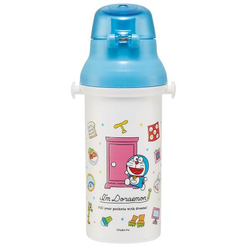 Skater Doraemon Line Design Sanrio Water Bottle, 480ml, Kids', Antibacterial, Child-Friendly, Lightweight, Made in Japan, PSB5SANAG-A