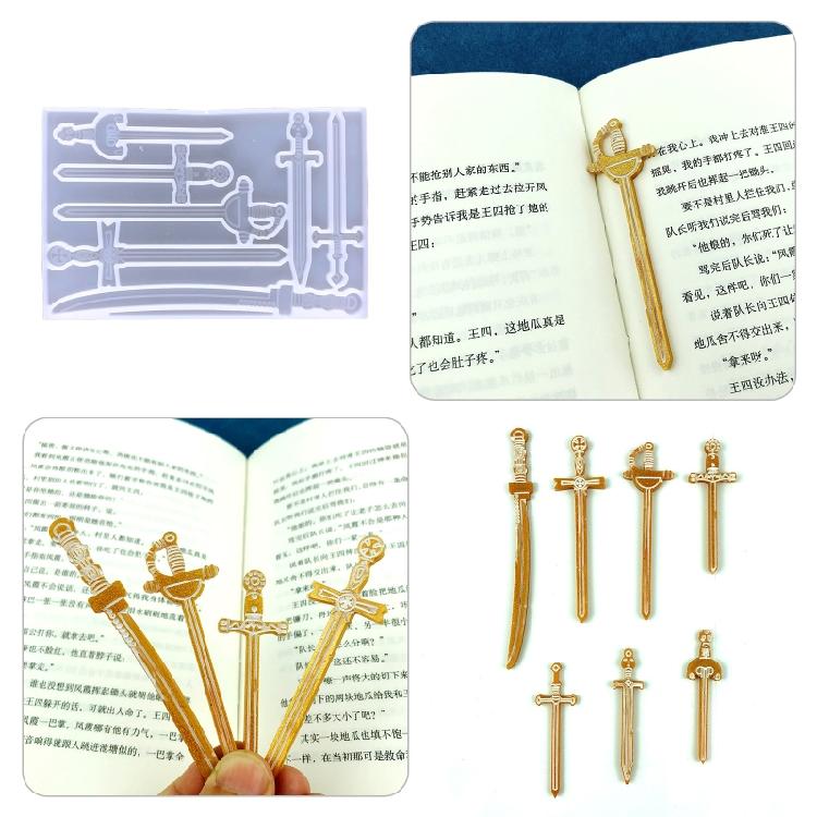 Mehrere Stile Lesezeichenform Herstellung Epoxidharz Schmuck DIY Basteln Silikonform