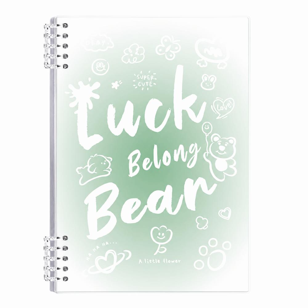 A5/B5 Binder Notebook Detachable Binder Journal Portable Loose-leaf Notebook Studnets A5 Green