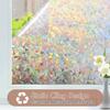Window Privacy Film Rainbow Static Cling Stained Glass Film Window Covering Sticker - Non-Adhesive Removable Reflective for Home