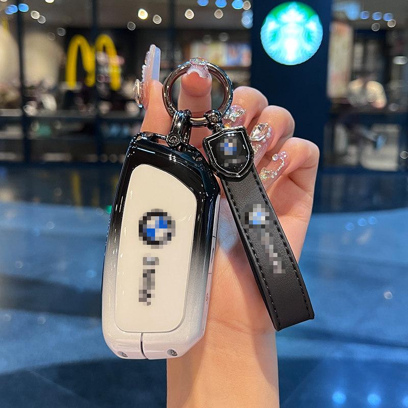 For BMW X1 X3 X4 X5 X6 Series 1 2 3 5 7 G20 G02 G05 G31 G23 F34 F15 F40 IX3 Remote Car Key Cover Keychain Key Case