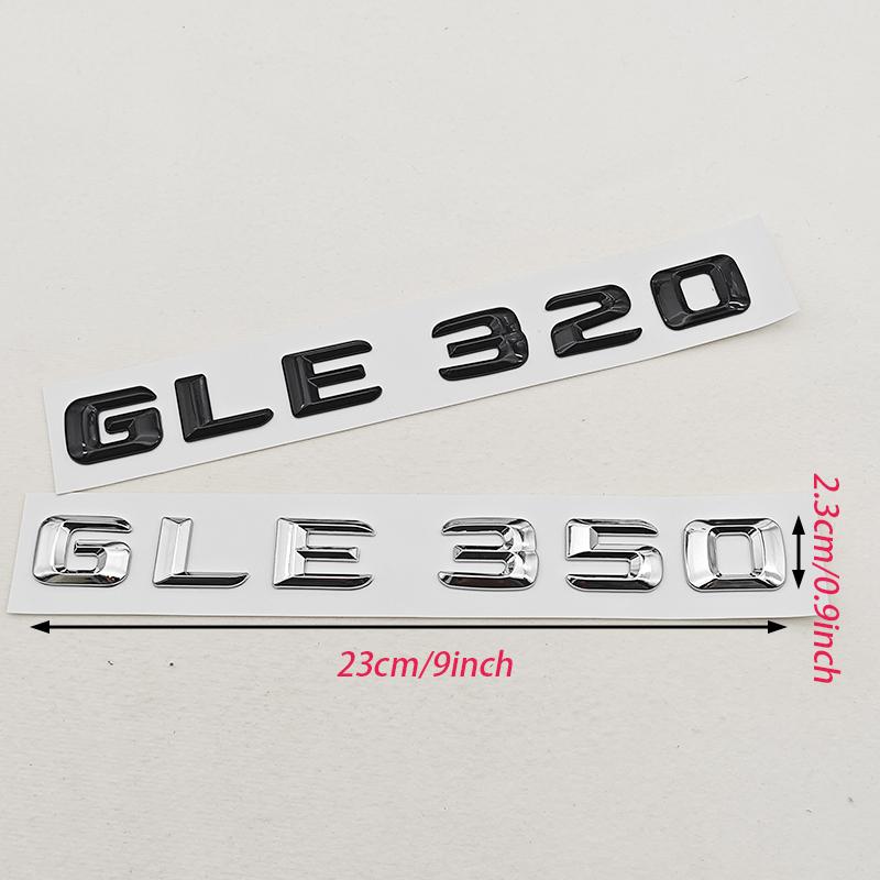 3D ABS Car Letters Logo GLE320 GLE350 Rear Trunk Badge Sticker Emblem For Mercedes Benz GLE Class GLE 320 GLE 350 Accessories