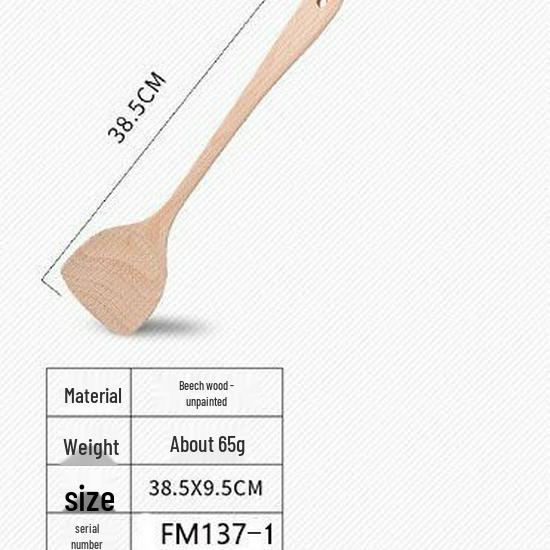 Non-stick Wooden Spatula: Natural, No Odor, Heat Resistant, Kitchen Safe, Won t Damage Pans