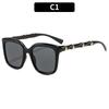 European and American retro fashion big frame bamboo legs street shot sunglasses travel outdoor sunscreen vacation cycling sunglasses