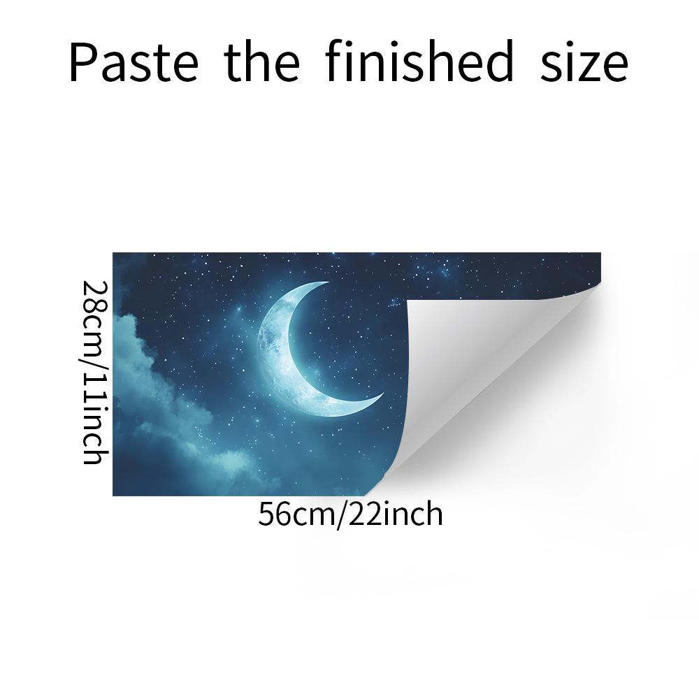 Star and Moon Living Room Bedroom Ceiling Home Beautification Wall Stickers