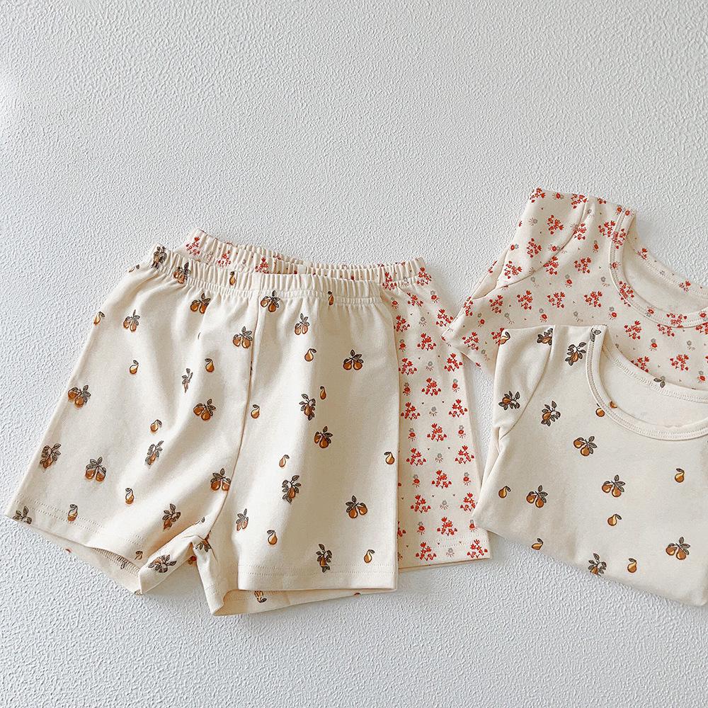 XG Kids' Summer Cotton Pajama Set - Short Sleeve Homewear for Children