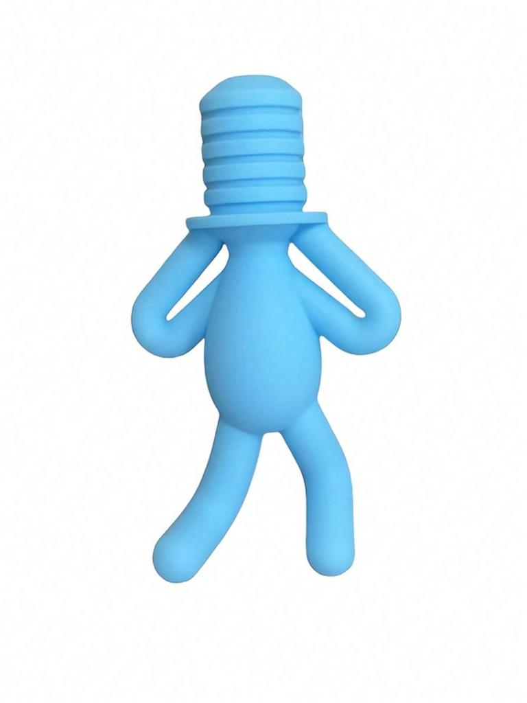 1/2 Creative inverted silicone figurine shaped wine/champagne bottle stopper | Airtight fresh-keeping device can be inverted.