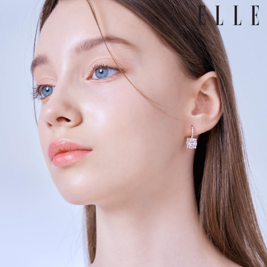 14K Spark One-Touch Earrings (Gold Pin) ELGPEE447