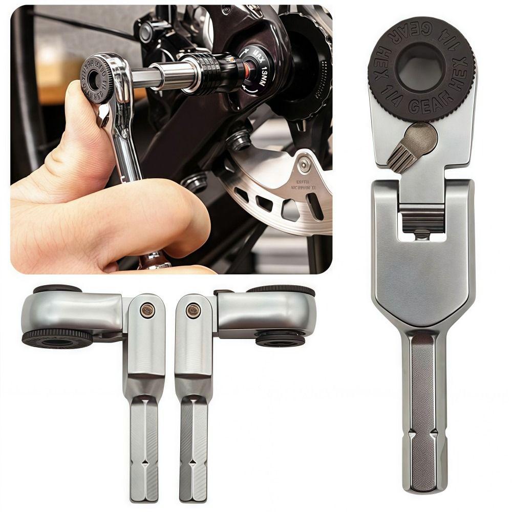 New Mini Socket Torque Wrench 6.35mm Adjustable Hexagonal Ratchet Wrench 1/4" Fast Two-way Screwdriver Manual Tools