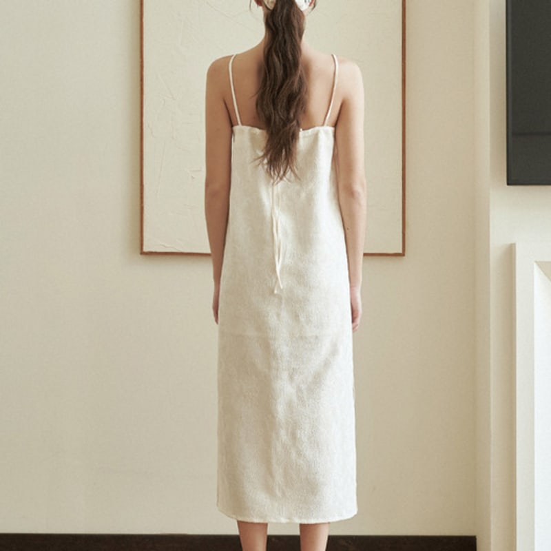 RISUS Iris Jacquard Scrunchie Ivory