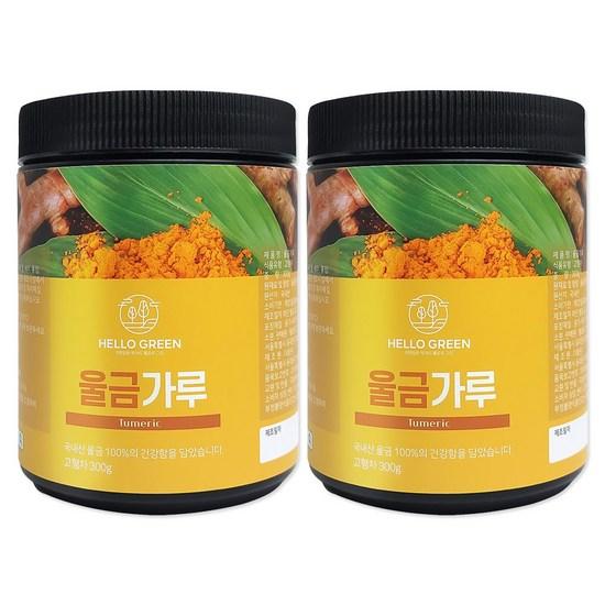

Hello Green Turmeric Powder, 300g, 2 pieces,Korean health food