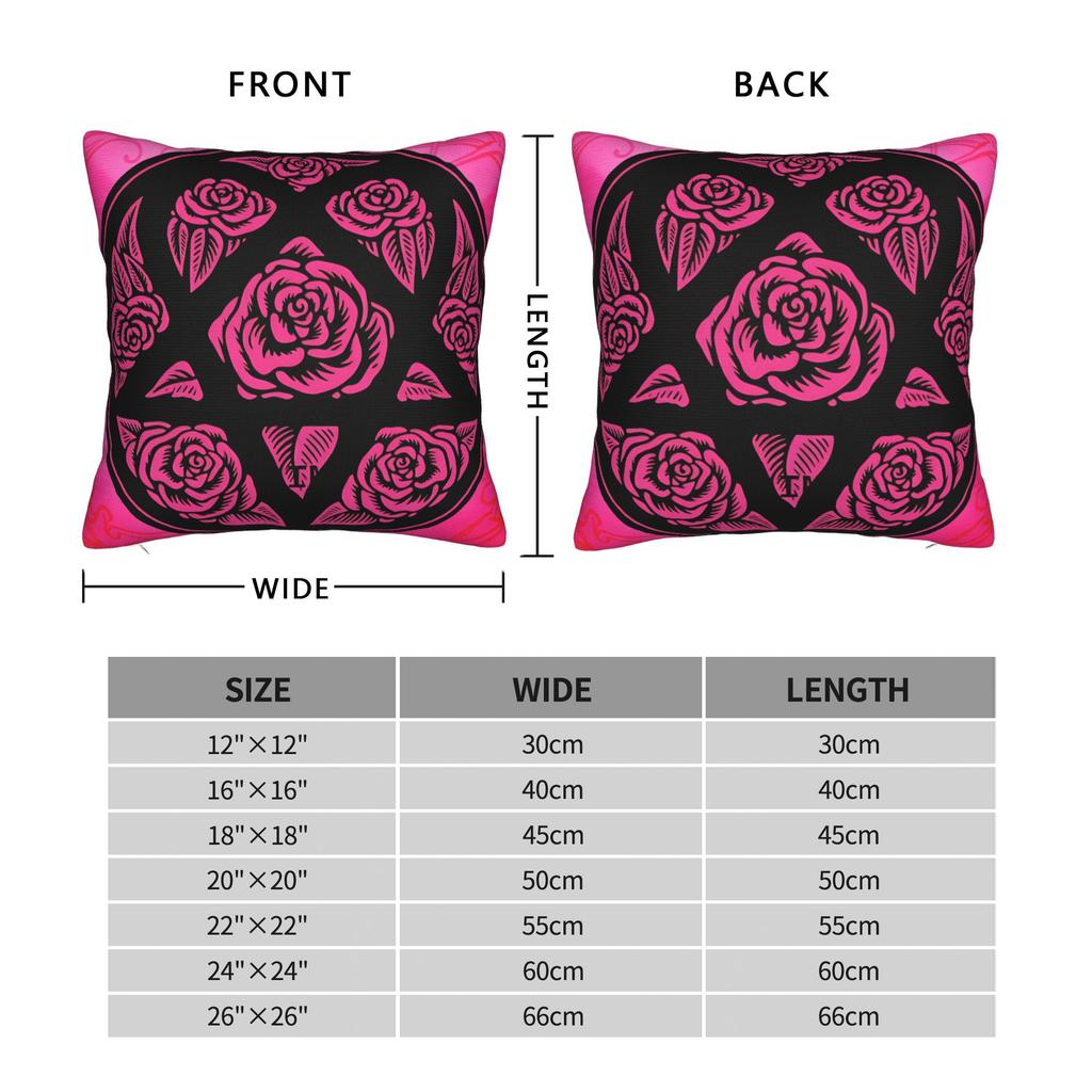 Pillow Case H-Him Ornate Heartagram Soft Pillow Cover For Sofa Bedroom Home Decor Fashion Pillowcases