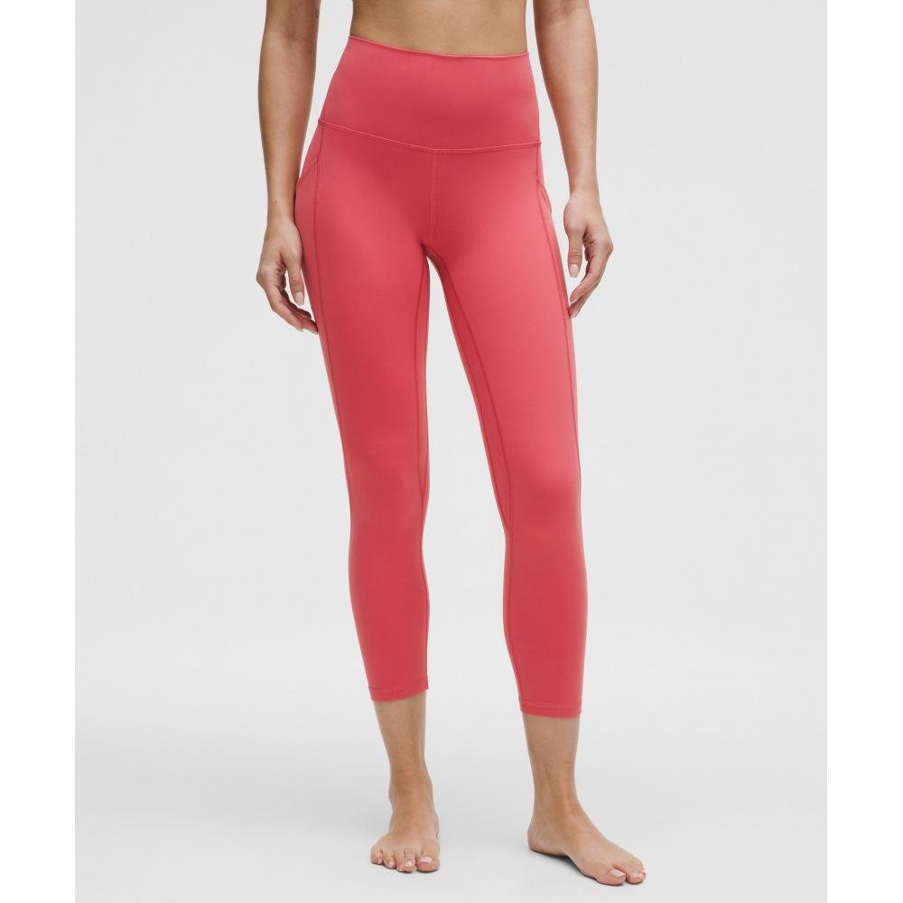 

Lululemon Align High Rise Crop With Pockets 23 Desert Red 8/23