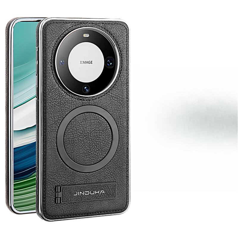 

Подходит для чехла для мобильного телефона Huawei Mate60pro Магнитная адсорбция Противоударный M60 Полностью закрывающий чехол-подставка Кожаный чехол для бизнеса Huawei Huawei Mate 60 Pro +