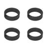 4 Pcs Aluminium Alloy   Headset Pad Bike Handlebar Stem Spacers 28.6x10mmCelsius1.13x0.39in for Mountain Bike Road Bike