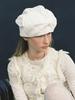 Eosseomnijeu Turban Hat_Ribbon_Lace White