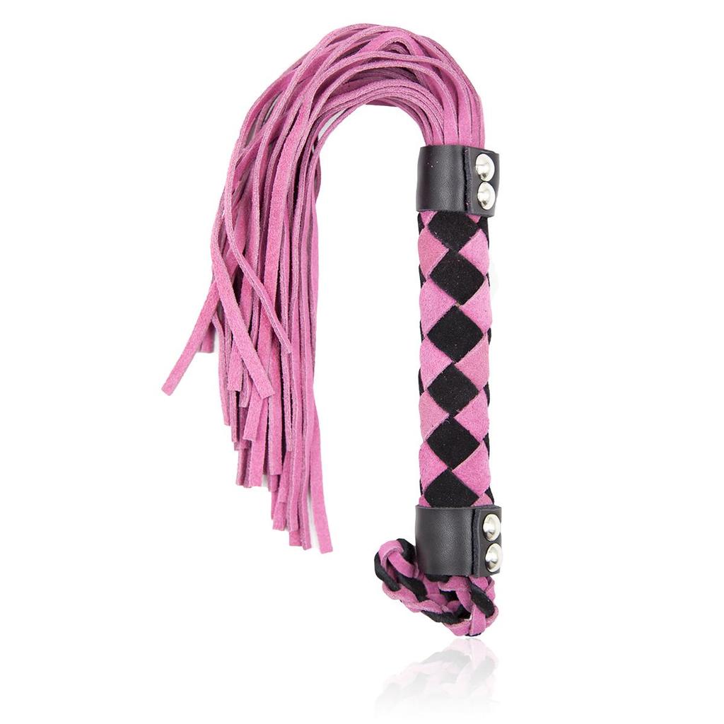 VaHppy Leather Whip SM BDSM Sex Games Toys Role Play 38CM 120G Tassel Tail Cowhide Braided Handle 7colors