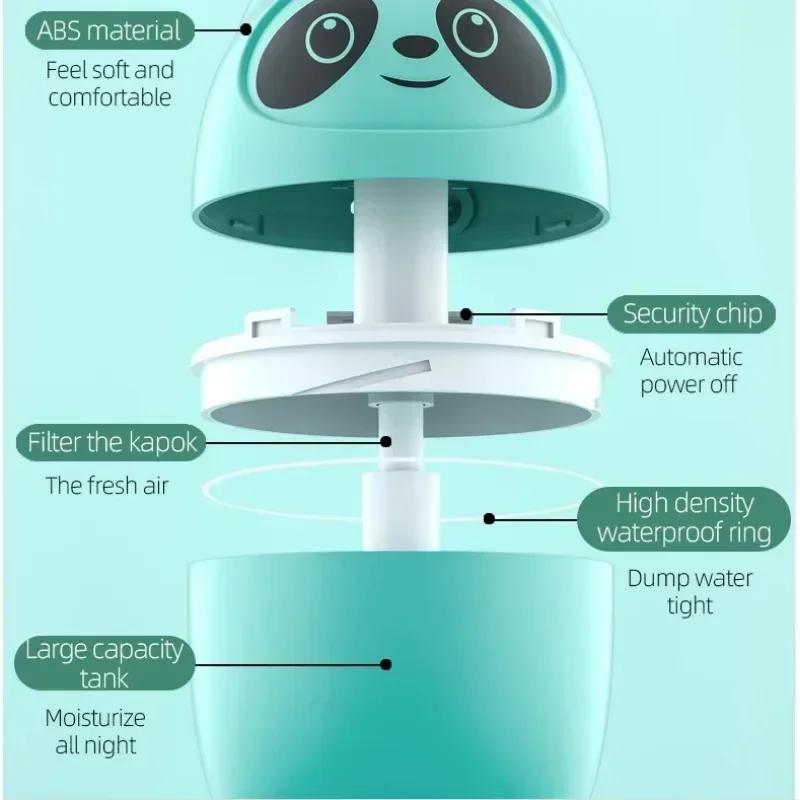 2-in-1 Ultrasonic Humidifier & Oil Diffuser - Auto Shut-Off with 7-Color LED for Bedroom