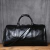 NZPJ Genuine Leather Men Travel Bag Natural Cowhide Handbag Casual Crossbody Bag Large Capacity Luggage Bag  For 16 inch laptop