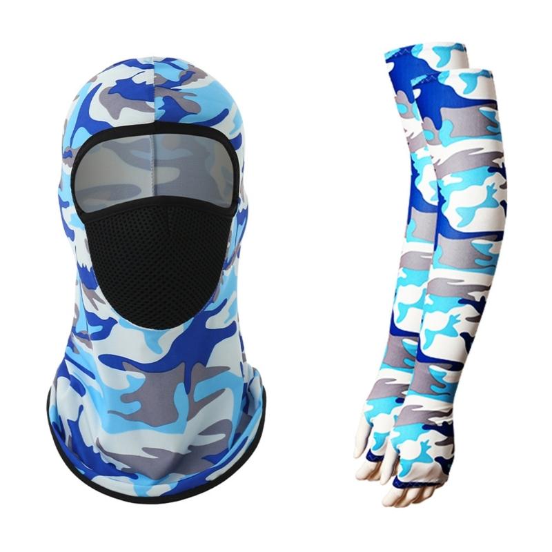 Sun Protections Neck Gaiters Long Neck Cover Scarfs Breathable Full Face Cover With Thumb Sleeve Cycling Mesh Face Mask