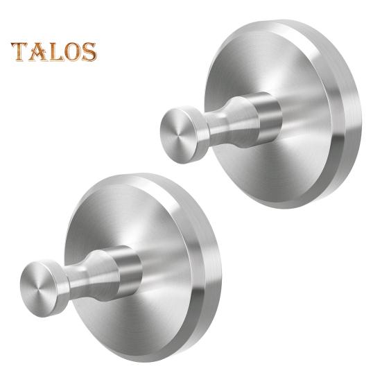 

2/4/6 шт. крючков на присосках, вешалки без сверления, грузоподъемность 11 фунтов, нержавеющая полированная поверхность, крючки для полотенец в ванную комнату 2pcs серебряный