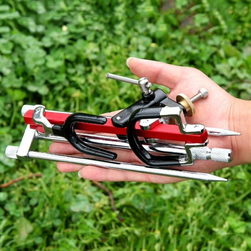 Stainsless Steel Fishings Rod Holder 360Degree Adjustable Fixed Rack Fishings Poles Stand Equipment for Ground, Beach