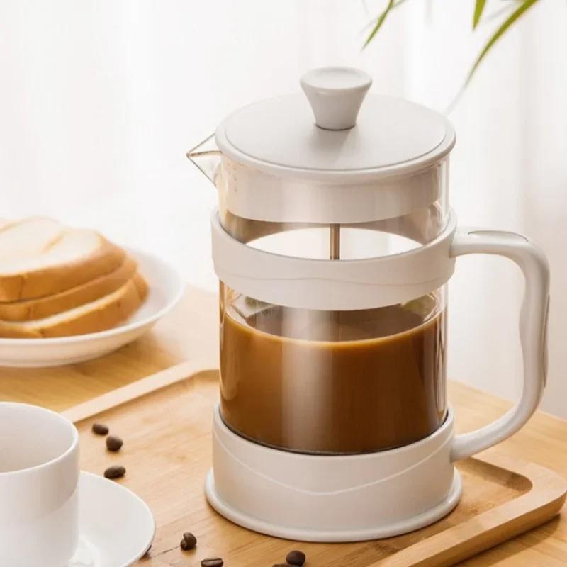 Coffee French Press Pot High Borosilicate Glass Hand Press Coffee Pot Multifunction Brewings Tea Milk Tools Espresso Accessories