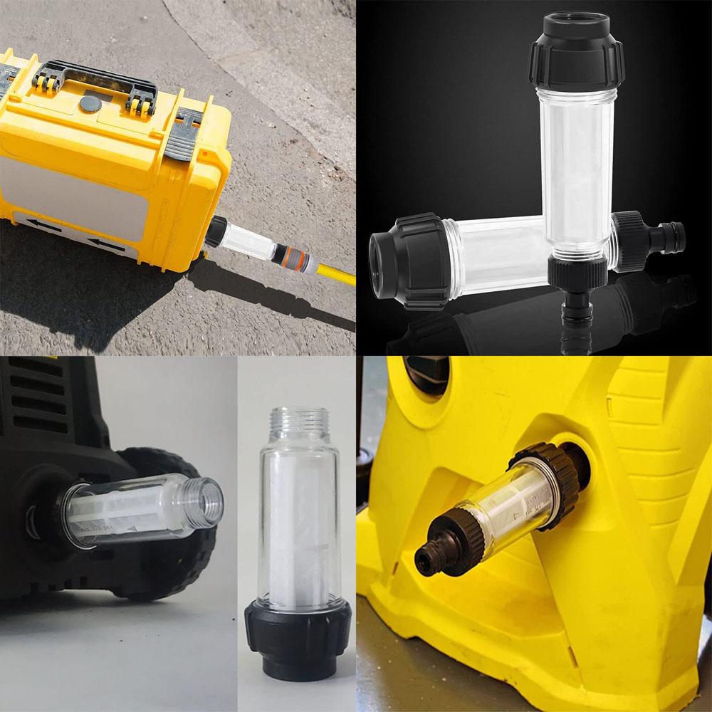 Garden Hose Inlet Filter Inline Water Pressure Washer Washing Machine Sediment~