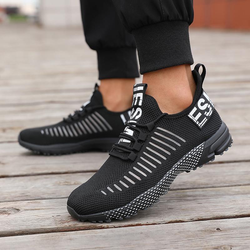 Men's Breathable Walking Shoes Platform Sneakers Fashion Comfortable Running Sport Shoes for Man Casual Baskets Tenis Masculino