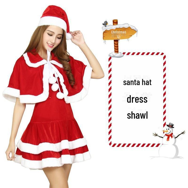 European & American Christmas Sexy Lingerie Role-Playing Outfit - Comfortable & Fashionable Suit