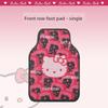 Driver and Rear Seats, Wear-Resistant, Non-Slip, Silk Loop, for Girls, Kt Cat Design, Dirt-Proof, Waterproof, Single Piece, Car Interior Accessories