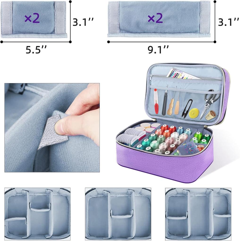 layer sewing supplies storage bag needle and thread tool storage box